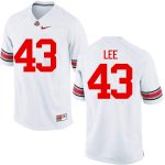 NCAA Ohio State Buckeyes Men's #43 Darron Lee White Nike Football College Jersey MGH4545YL